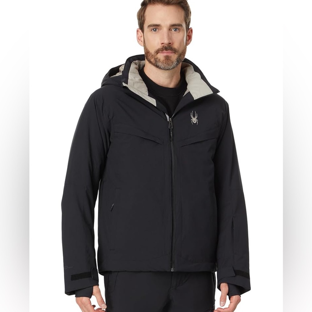 Spyder Men's Copper Jacket in black.